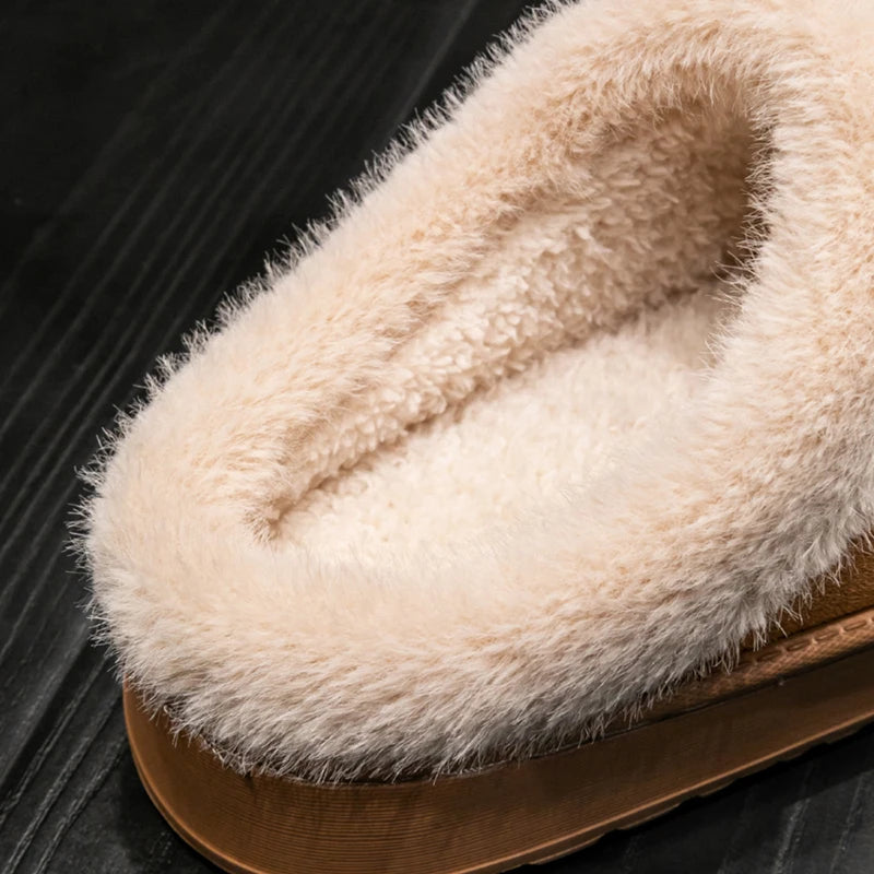 Unisex Fluffy Slippers for Autumn & Winter – Soft, Warm, Non-Slip, and EVA Sole