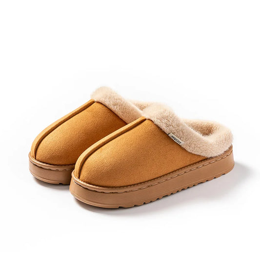 Unisex Fluffy Slippers for Autumn & Winter – Soft, Warm, Non-Slip, and EVA Sole